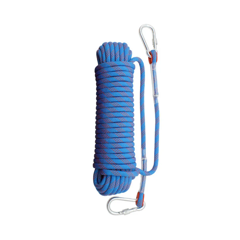 US 3300lbs Heavy Duty Climbing Rope Static Rock-Climbing Escape Rescue Cord 10MM