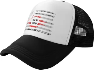 US and Flag of The Omaha Tribe of Nebraska & Iowa Baseball Cap for Men Women Adjustable Breathable Mesh Trucker Hat Unisex