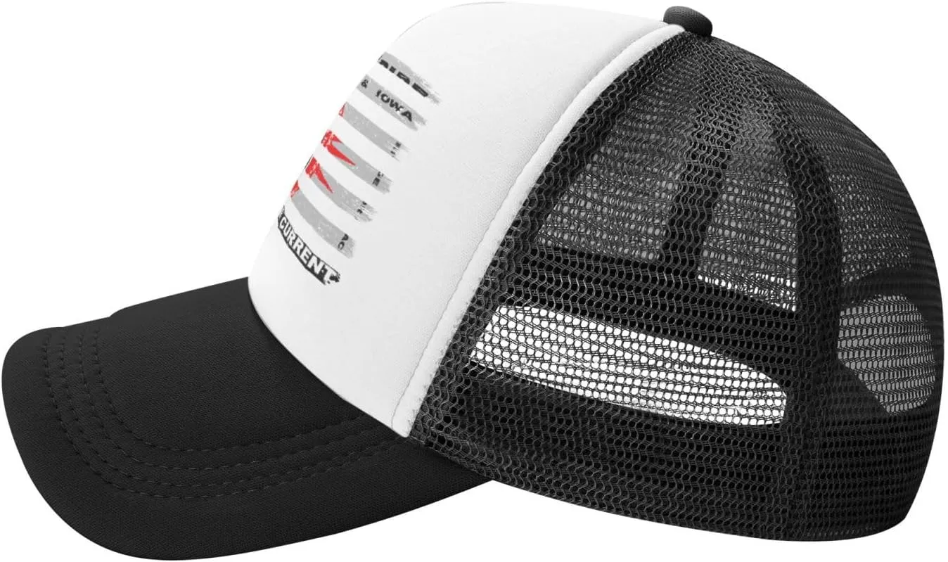 US and Flag of The Omaha Tribe of Nebraska & Iowa Baseball Cap for Men Women Adjustable Breathable Mesh Trucker Hat Unisex