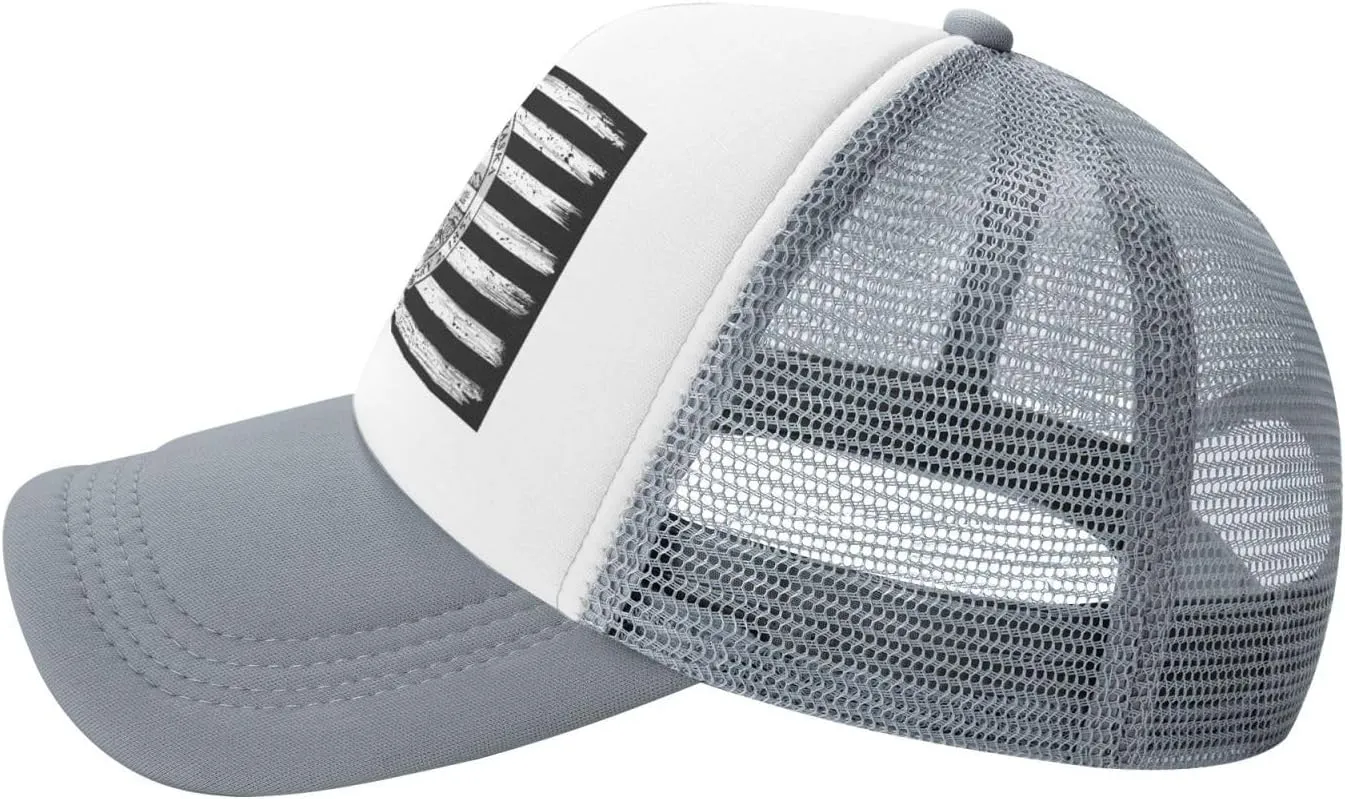 US and Seal of Omaha, Nebraska Baseball Cap for Men Women Adjustable Breathable Mesh Trucker Hat Unisex