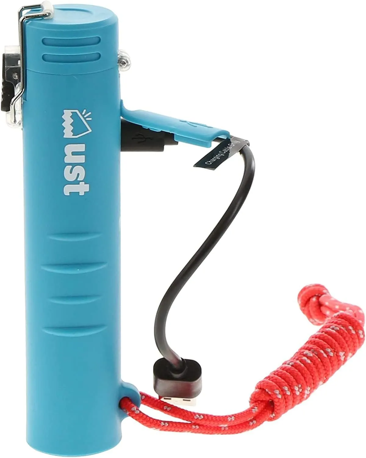 ust TekFire Charge Fuel-Free Lighter with a Lightweight, Rugged Construction, etc Outdoor Survival , Blue , 5.5" x 1.2" x 1.2", One Size (20-12474)