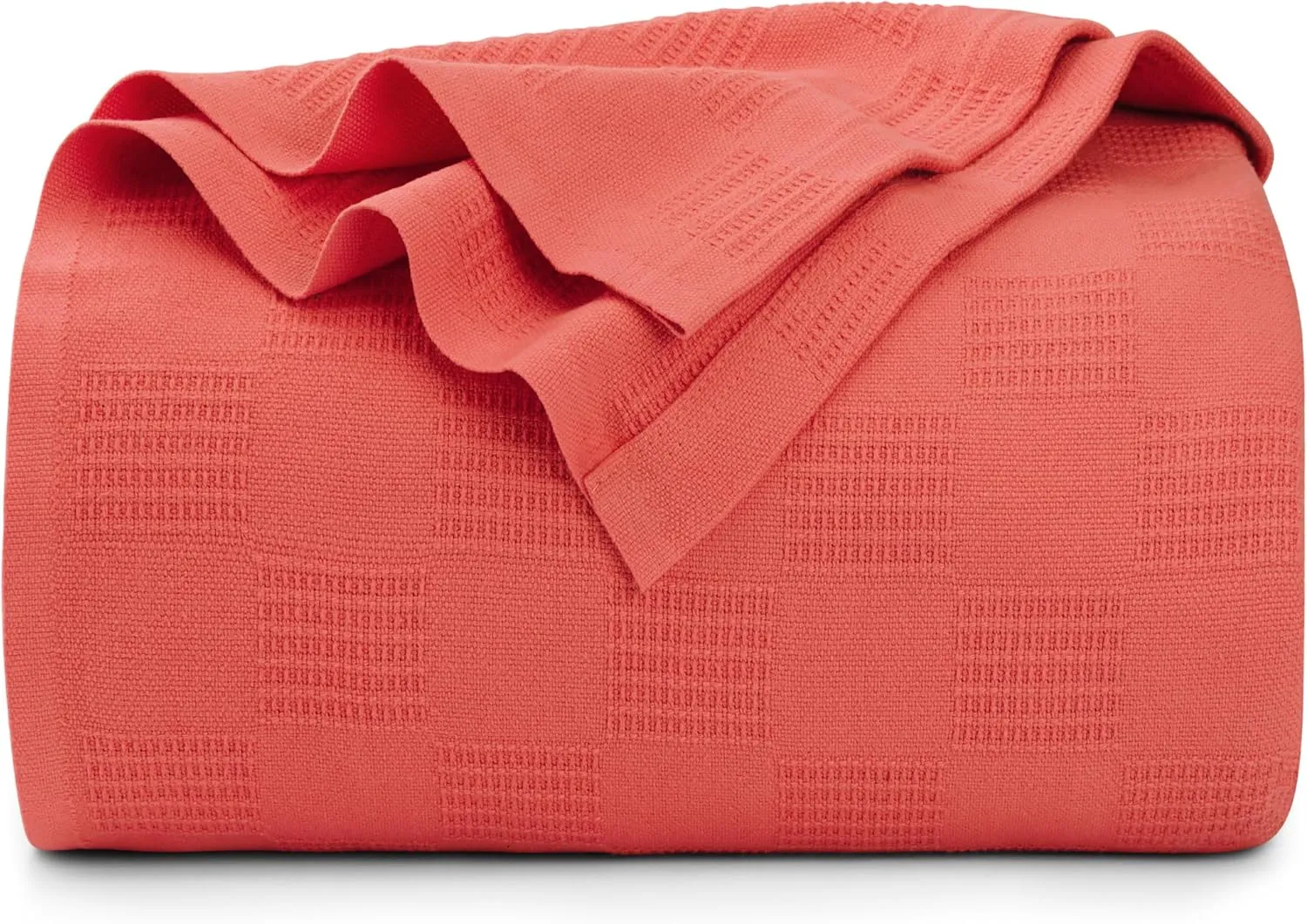 Utopia Bedding Coral 100% Cotton Blanket [King Size - 90x108 Inch] 350GSM Lightweight, Soft and Breathable Thermal Blanket for All Seasons