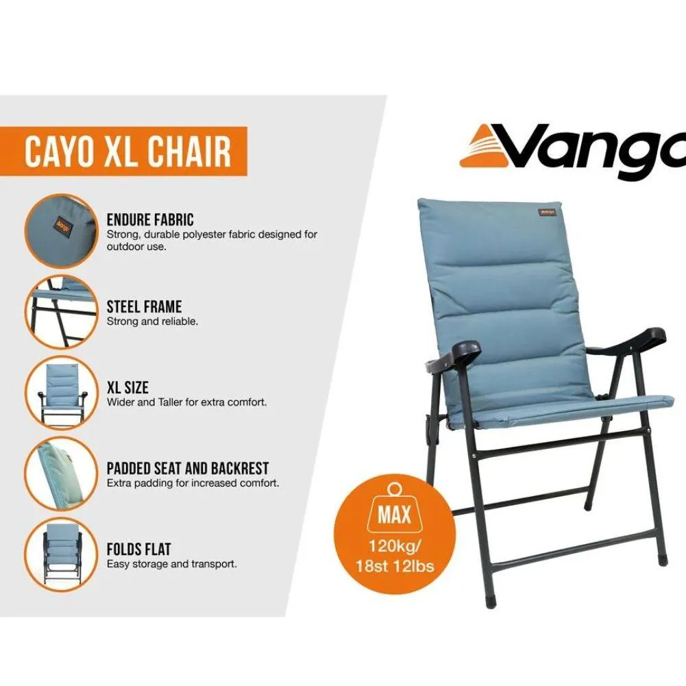 Vango Cayo XL Camping Chair (Mineral Green)