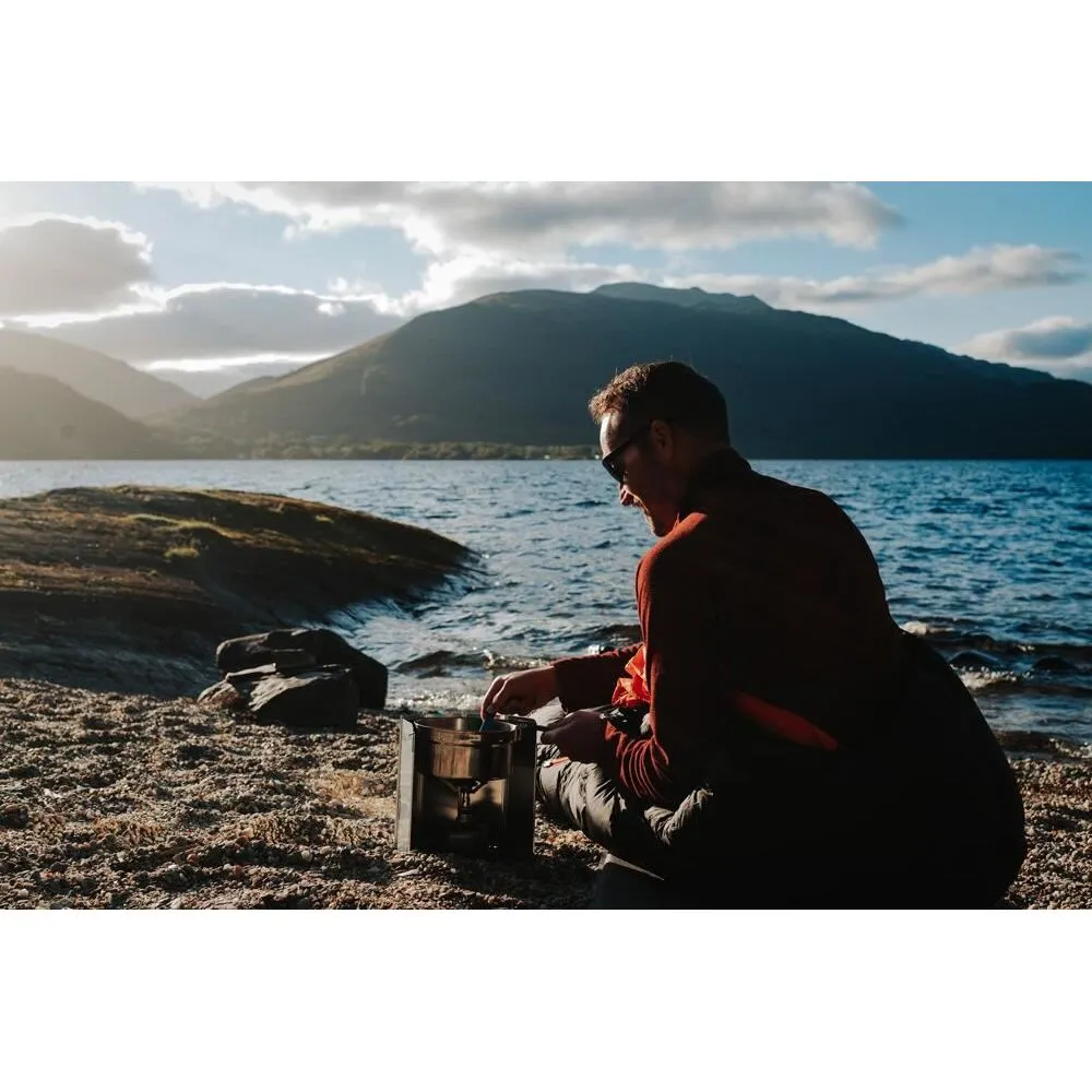 Vango Folding Stove with Windshield and Piezo Silver