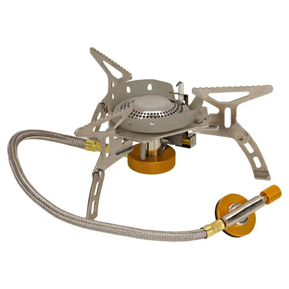 Vango Folding Stove with Windshield and Piezo Silver