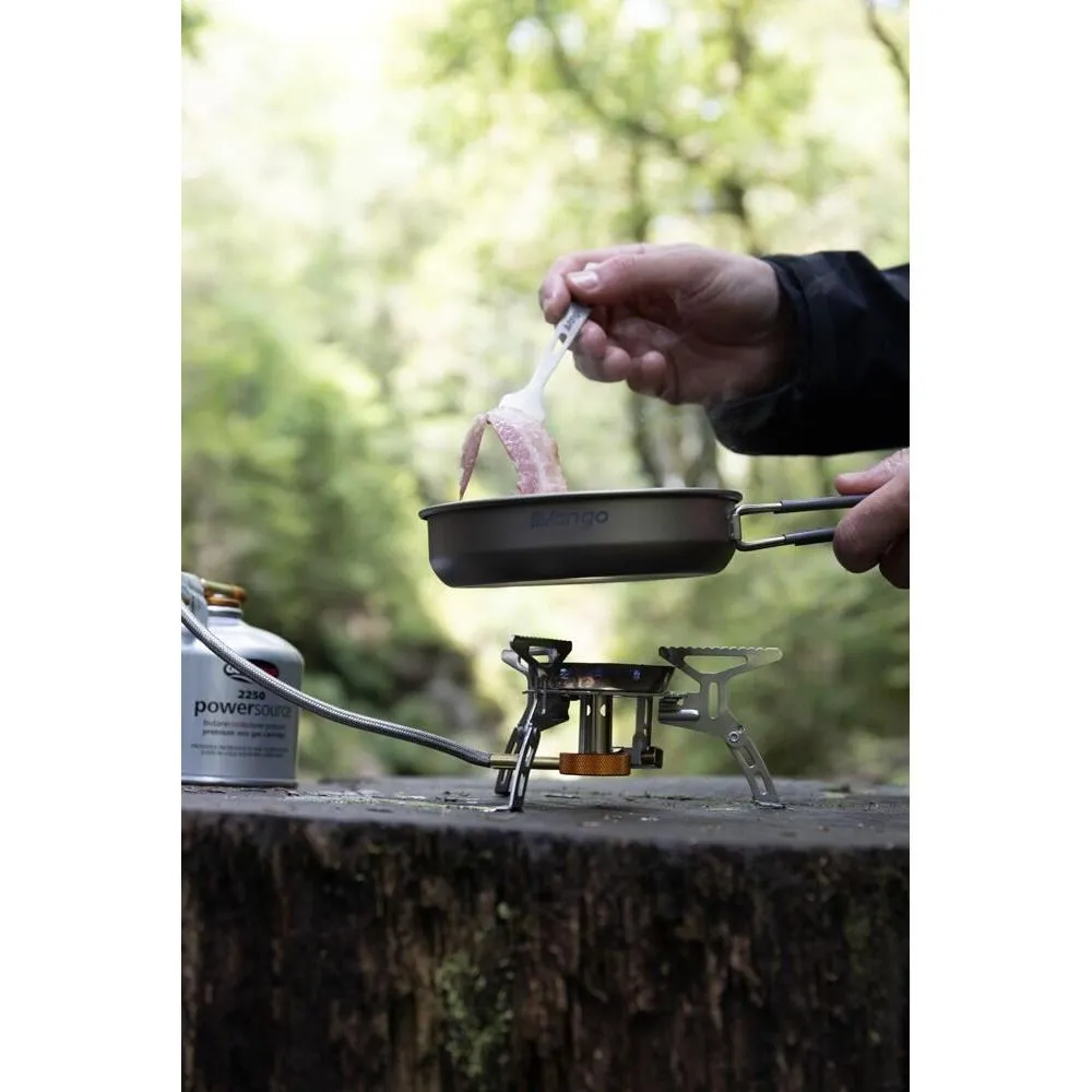 Vango Folding Stove with Windshield and Piezo Silver