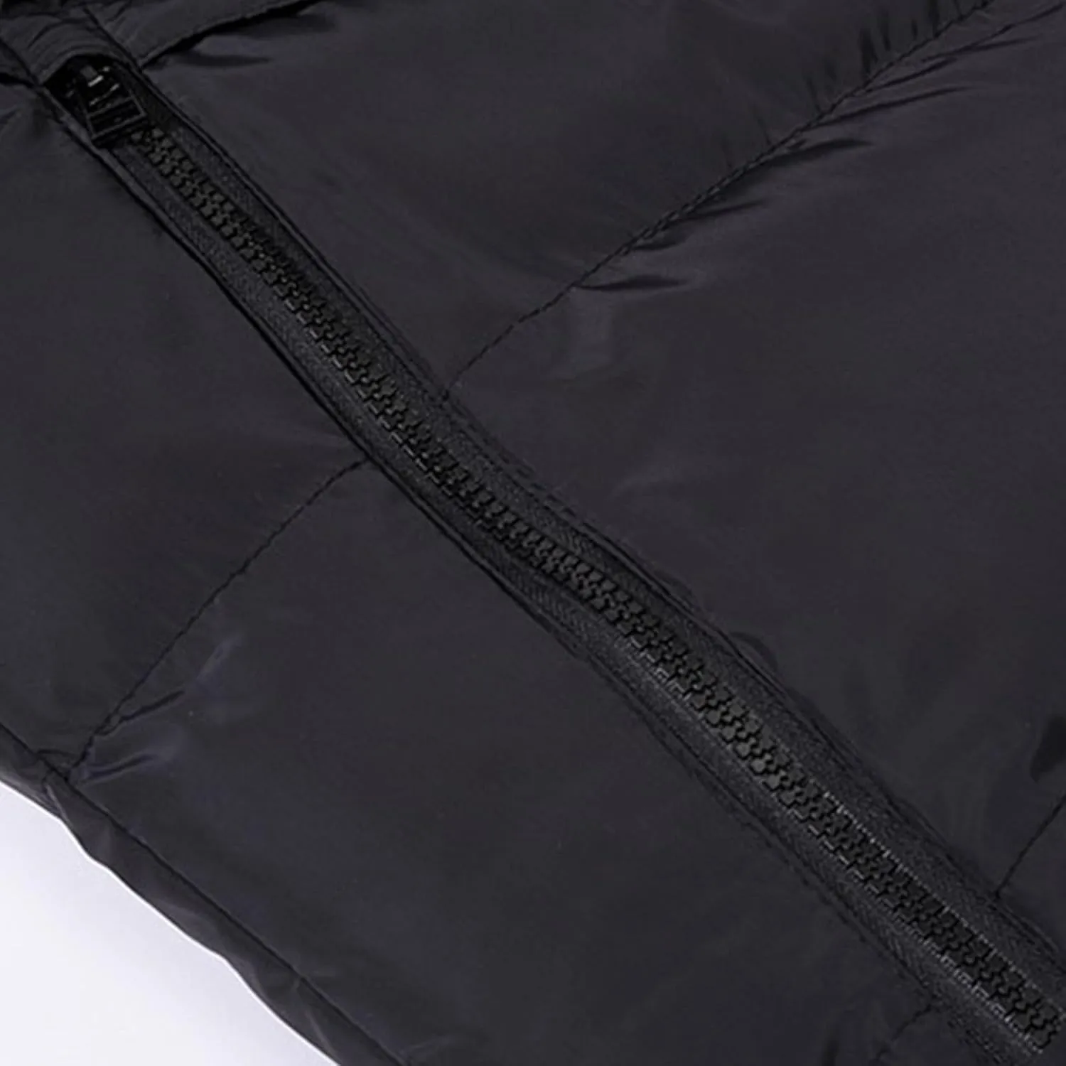 Vest for Men Stand Collar Zip Up Color Block Padded Jacket Thicken Warm Winter Casual Outdoor Sports Vest with Pocket
