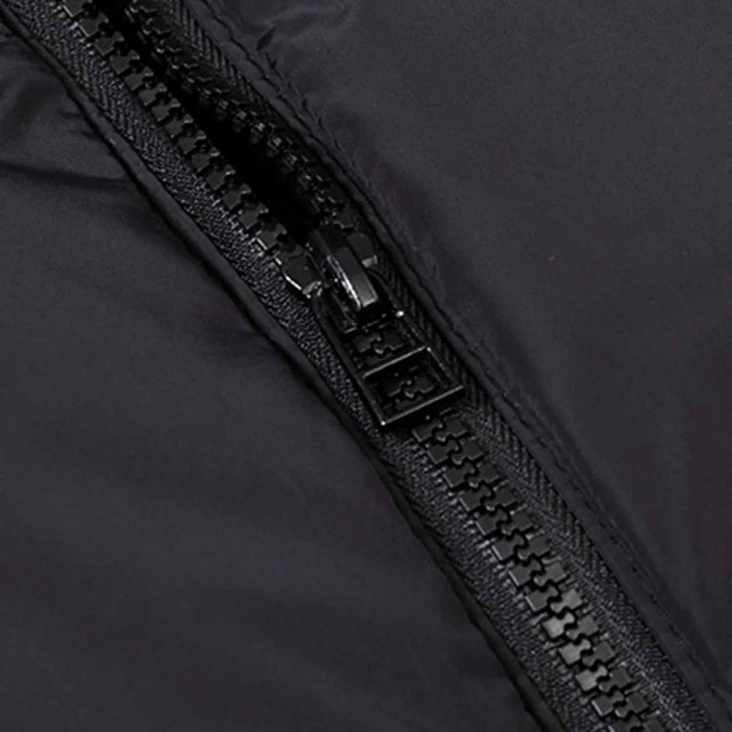 Vest for Men Stand Collar Zip Up Color Block Padded Jacket Thicken Warm Winter Casual Outdoor Sports Vest with Pocket