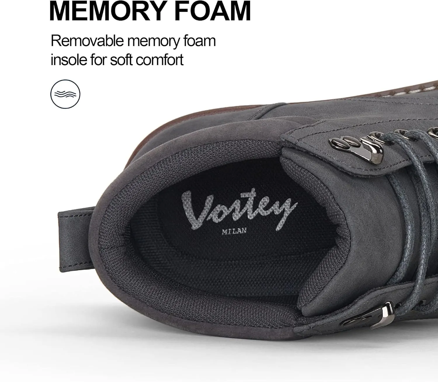 Vostey Men's Boots Hiking Boots Casual Boots for Men