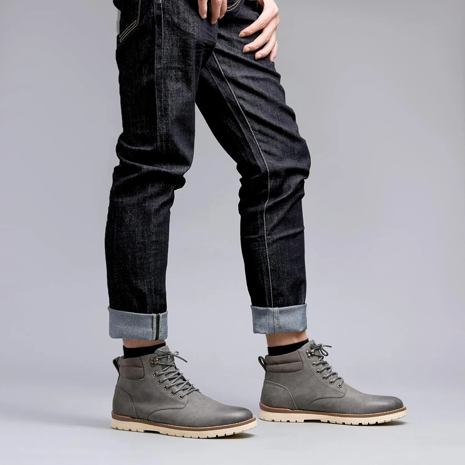 Vostey Men's Boots Hiking Boots Casual Boots for Men