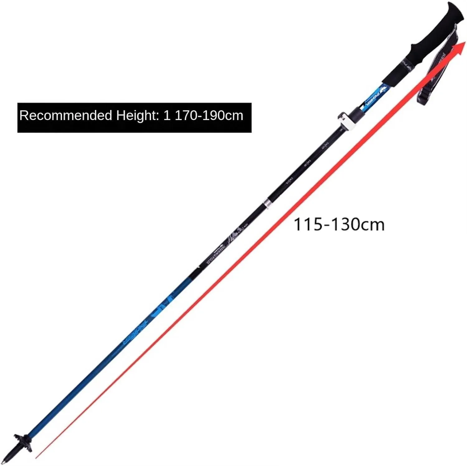 Walking Stick Hiking Poles Carbon Fibre Hiking Poles Telescopic Hiking Stick Walking Poles Retractable for Outdoor Hiking Gear Trekking Poles