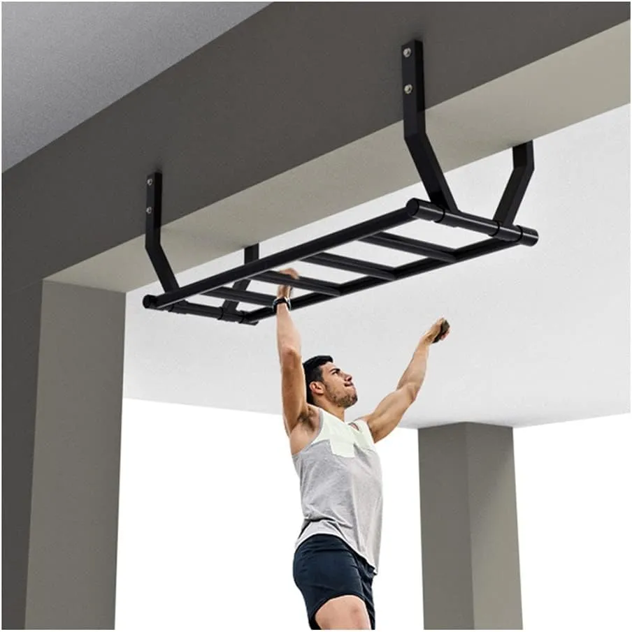 Wall Mounted Pull Up Bars,Home Gym Garage Heavy Duty Fitness Pole Climbing Frame,for beam installation of 20-30 cm,Max load 661lbs