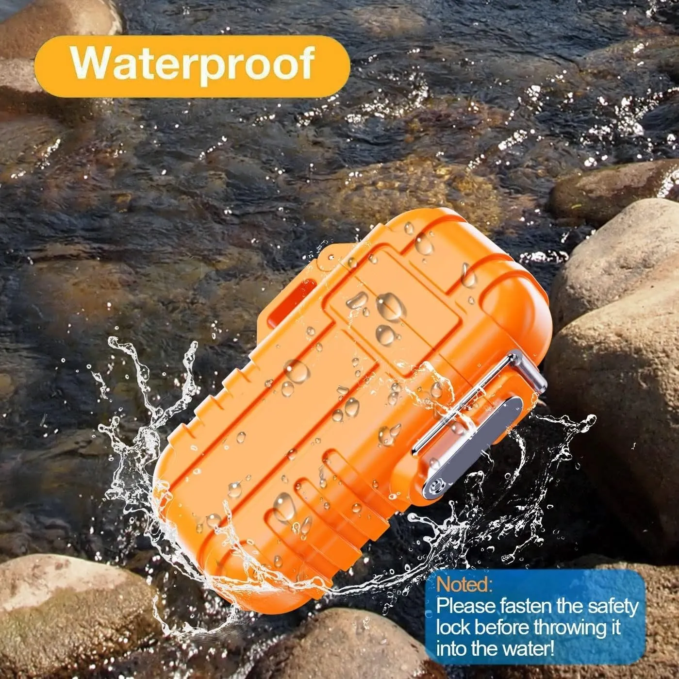 Waterproof and Windproof Blue Flame Lighter, Convenient to Carry, can be Filled with Butane, Suitable for Outdoor and Indoor use, Adjustable Flame Size (Butane not Included)(Red)