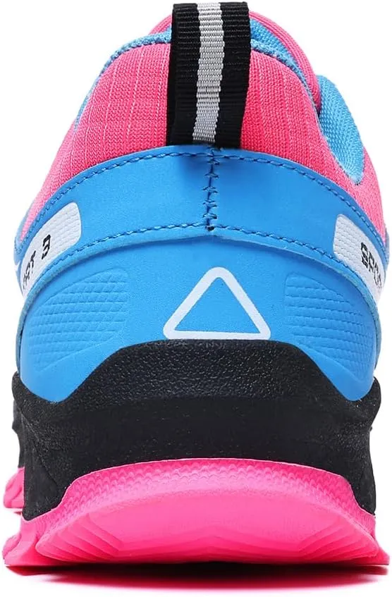 Waterproof Hiking Shoes Women Casual Lace-Up Non-Slip Lightweight Comfortable Running Tennis Fashion Sneakers for Women Walking Trekking Outdoor Shoes