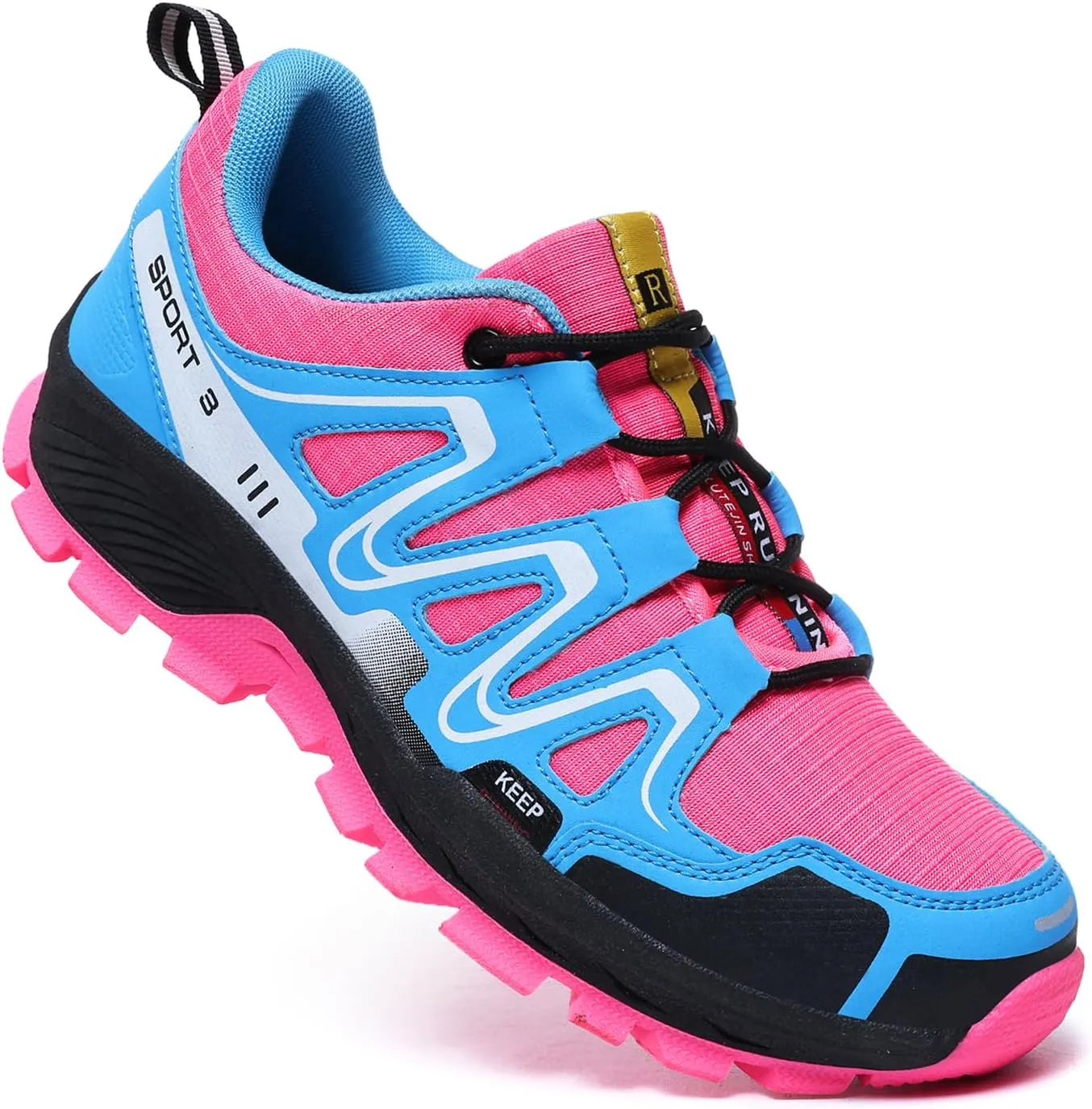 Waterproof Hiking Shoes Women Casual Lace-Up Non-Slip Lightweight Comfortable Running Tennis Fashion Sneakers for Women Walking Trekking Outdoor Shoes