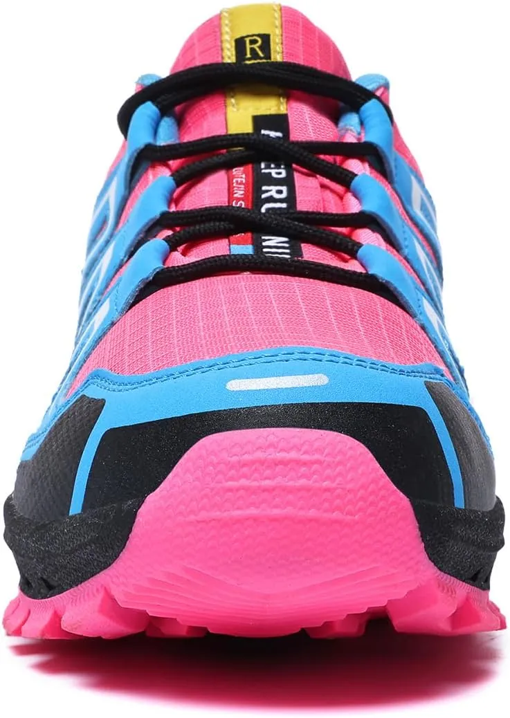 Waterproof Hiking Shoes Women Casual Lace-Up Non-Slip Lightweight Comfortable Running Tennis Fashion Sneakers for Women Walking Trekking Outdoor Shoes