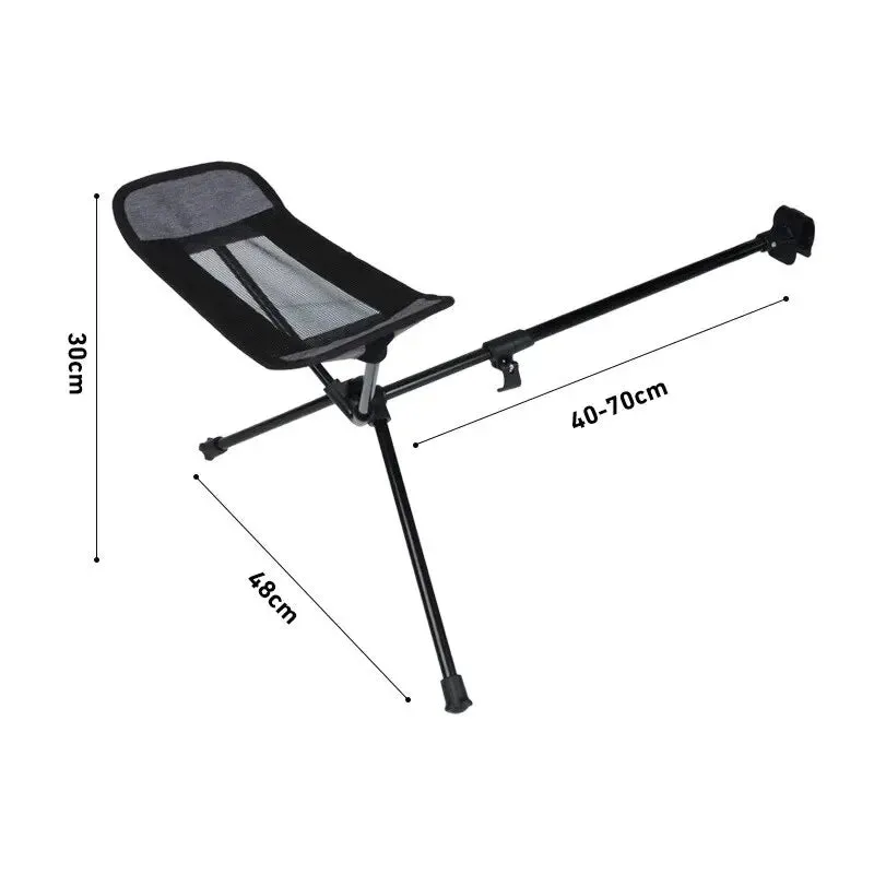 WEST TUNE Universal Camping Chair Foot Rest Folding Attachable Footstool for Outdoor Use