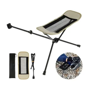 WEST TUNE Universal Camping Chair Foot Rest Folding Attachable Footstool for Outdoor Use