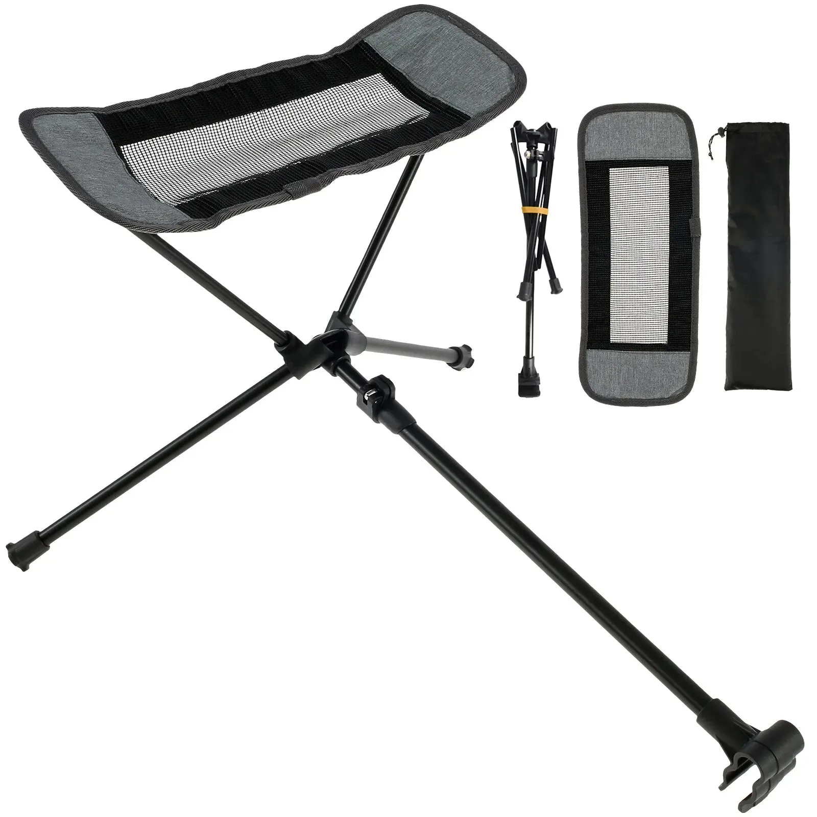WEST TUNE Universal Camping Chair Foot Rest Folding Attachable Footstool for Outdoor Use