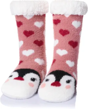 WEVIAS Womens Slipper Fuzzy Socks Winter Thermal Cozy Warm Fleece Lined Non Slip Fluffy Thick Soft Sleep Cabin Socks With Grips