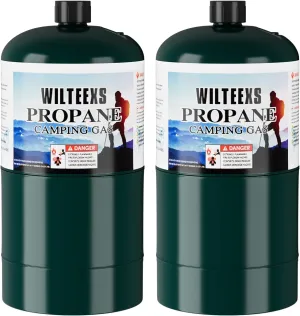 WILTEEXS Propane Gas Cylinder, Propane for Propane Torch Head Weed, Camping, Welding -2 Pack