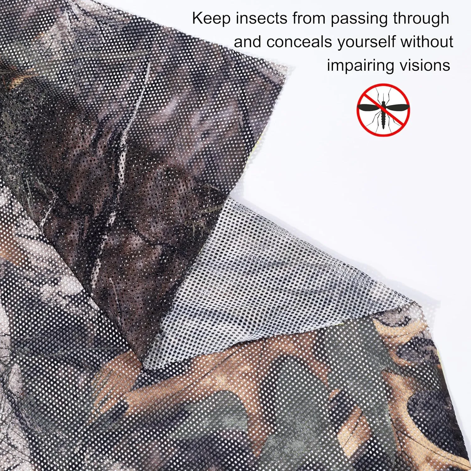 WINWAY 300D Camo Burlap Camouflage Netting Quiet Mesh Net for Hunting Sunshade Camping Concealment Shooting Blinds…