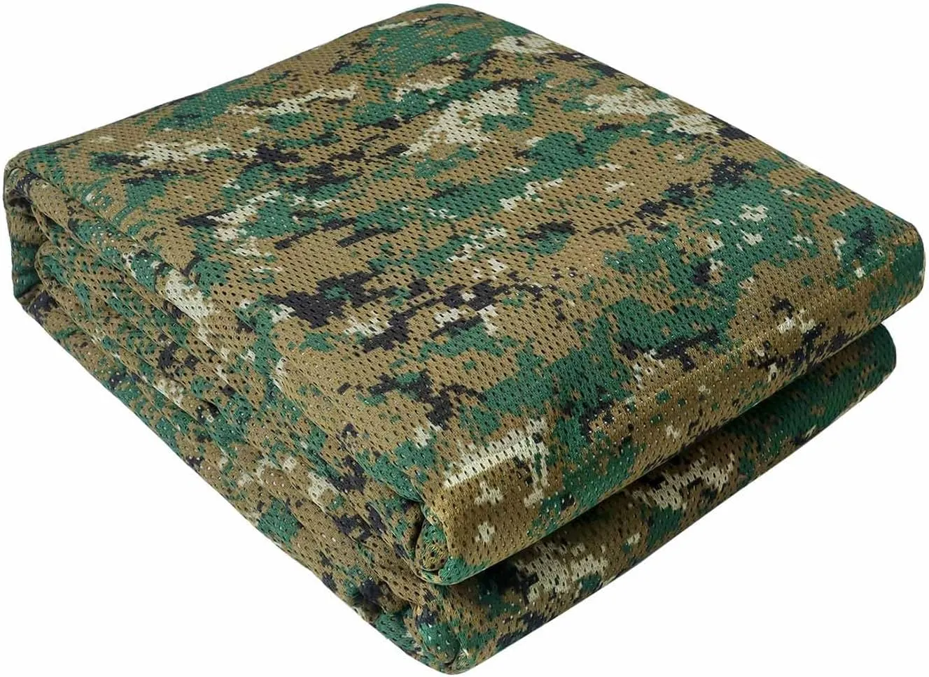 WINWAY Camo Burlap Cradle Mesh Fabric - 75D Camouflage Netting for Hunting Blinds, Camping Military Tree Stands, Ground Cover…