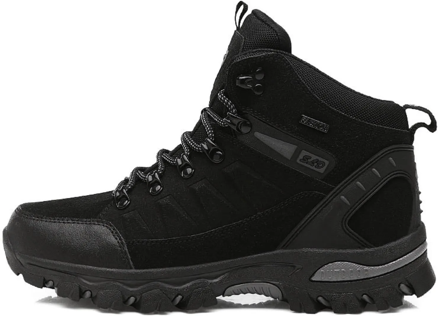Women's Lightweight Hiking Shoes Mid Height Laces Comfortable Walking Sneakers Outdoor Travel Trekking Camping Adventure Shoes Slip Resistant All-Terrain Hiking Boot for Women Men