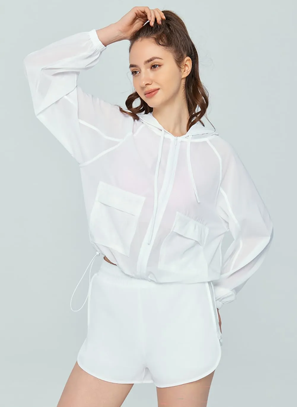 Women’s Long Sleeve Mesh Jackets Lightweight UV Protective Coat