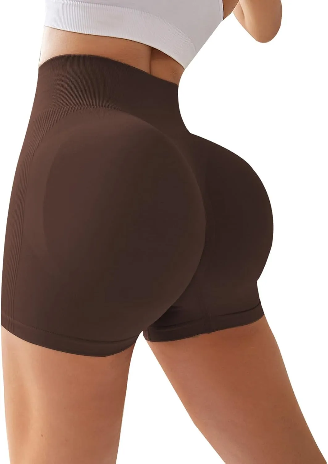 Women's Naked Feeling Biker Shorts Women's Shorts Athletic Booty Shorts Yoga Shorts Gym High Waisted Workout Spandex
