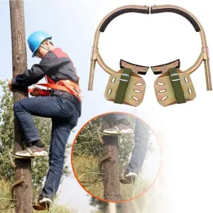 Wooden Pole Foot Buckle, crampons Climbing Trees,Tree Climbing Tool Pole Climbing Spike Stainless Steel Climbing Tree Shoes for Hunting Grab Dig Bird Nest Picking Fruit,300Model