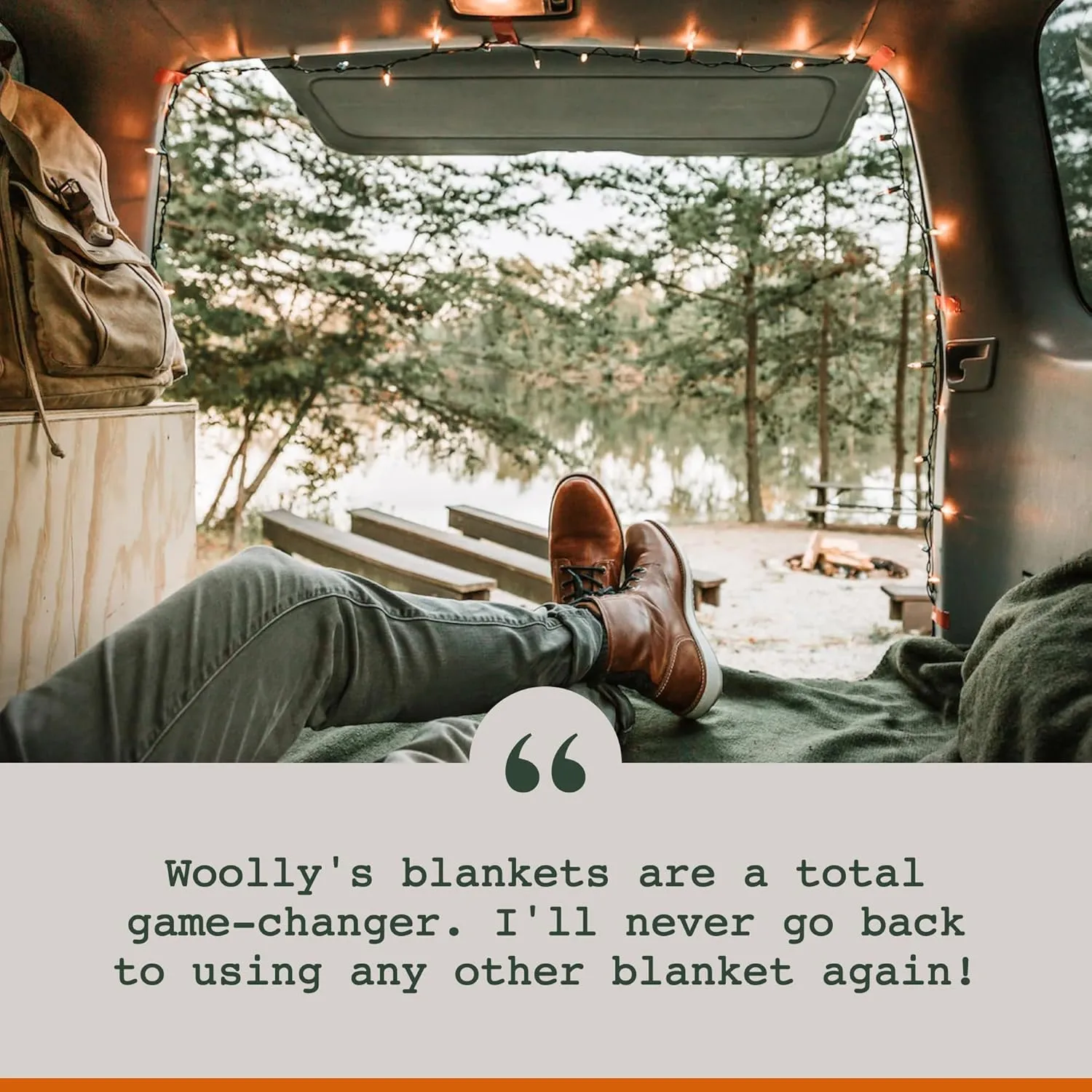 Woolly Mammoth Merino Wool Blanket - Large 66" x 90", 4LBS Camp Blanket | Thick Throw for Cold Weather, Emergency, Camping, Hiking, Survival, Army, Home, Outdoor, Twin Size Bed, Hunter Green