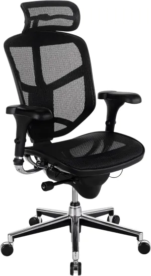WorkPro® Quantum 9000 Series Ergonomic Mesh High-Back Executive Office Chair, Black, BIFMA Compliant