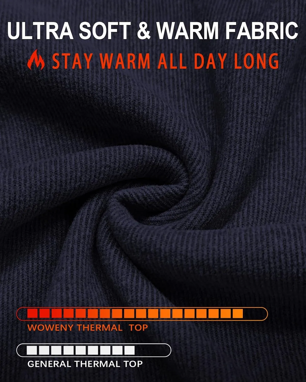 WOWENY Women's V Neck Long Sleeve Thermal Shirts Fleece Pullover Top Soft Base Layer Undershirts Basic Cold Weather