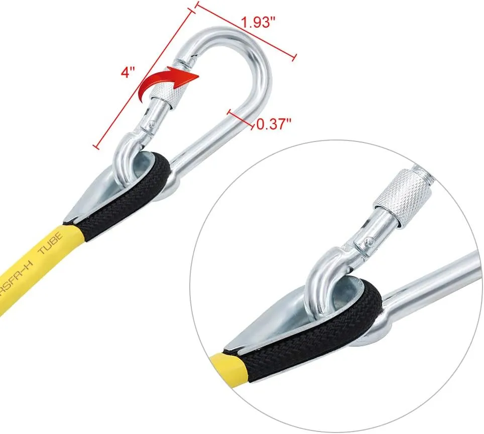 X XBEN Outdoor Climbing Rope 10M(32ft) 20M(64ft) 30M(96ft) 50M(160ft) 70M(230ft) 152M(500FT) 352M(1000FT) Static Rock Climbing Rope for Escape Rope Ice Climbing Equipment Fire Rescue Parachute