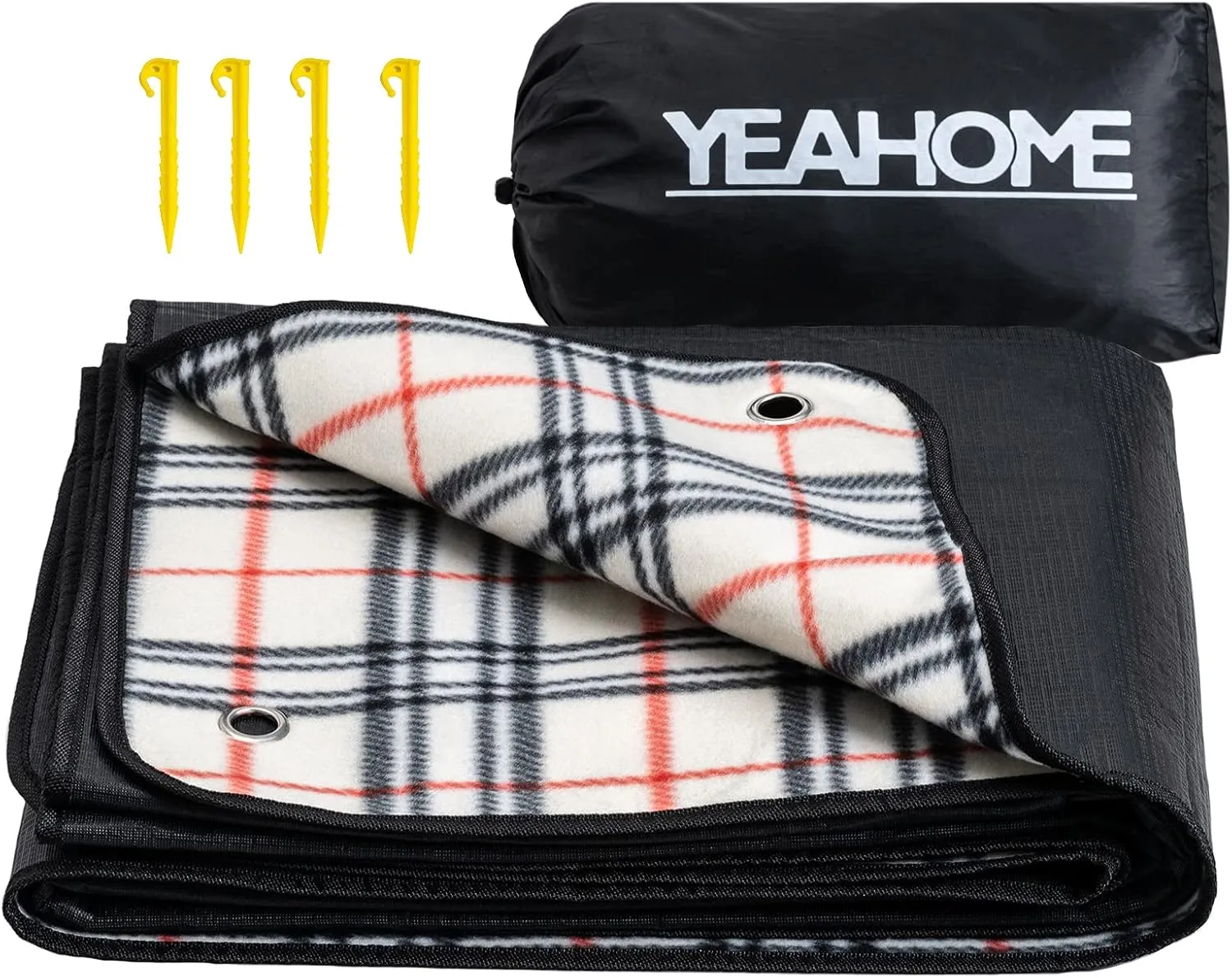 YEAHOME Picnic Blanket Beach Mat, Triple Layers Waterproof Outdoor Blanket, Extra Large Sand Proof Portable Camping Blanket 60x70, Great for The Beach, Park, Camping on Grass