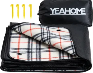 YEAHOME Picnic Blanket Beach Mat, Triple Layers Waterproof Outdoor Blanket, Extra Large Sand Proof Portable Camping Blanket 60x70, Great for The Beach, Park, Camping on Grass