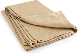 YESWELDER Heavy Duty Fiberglass Welding Blanket, 4 x 6ft Fireproof Insulation Blanket, 1/3”(8mm) Thickened Weld Cover with Grommets, Thermal Resistant Insulation Welding Curtain Mat Grill