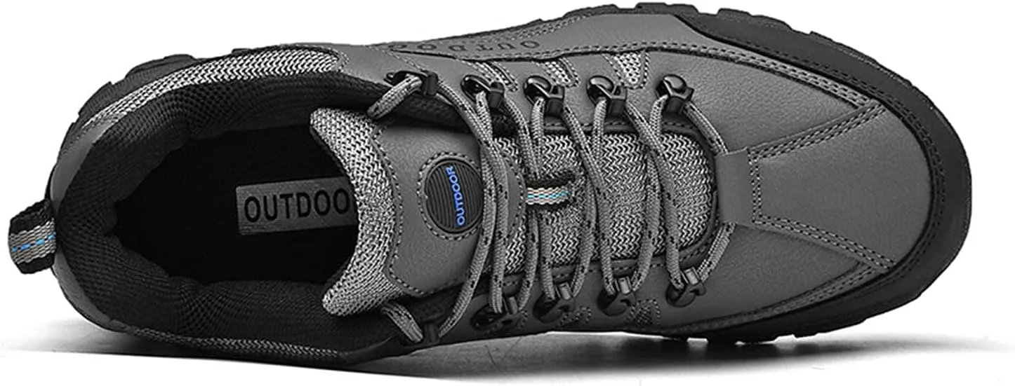 YUKTOPA Men's Waterproof Hiking Shoes Breathable Anti Slip Ankle Booties Durable Hiking Trekking Trails Shoes