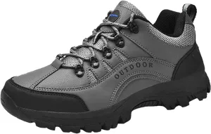 YUKTOPA Men's Waterproof Hiking Shoes Breathable Anti Slip Ankle Booties Durable Hiking Trekking Trails Shoes