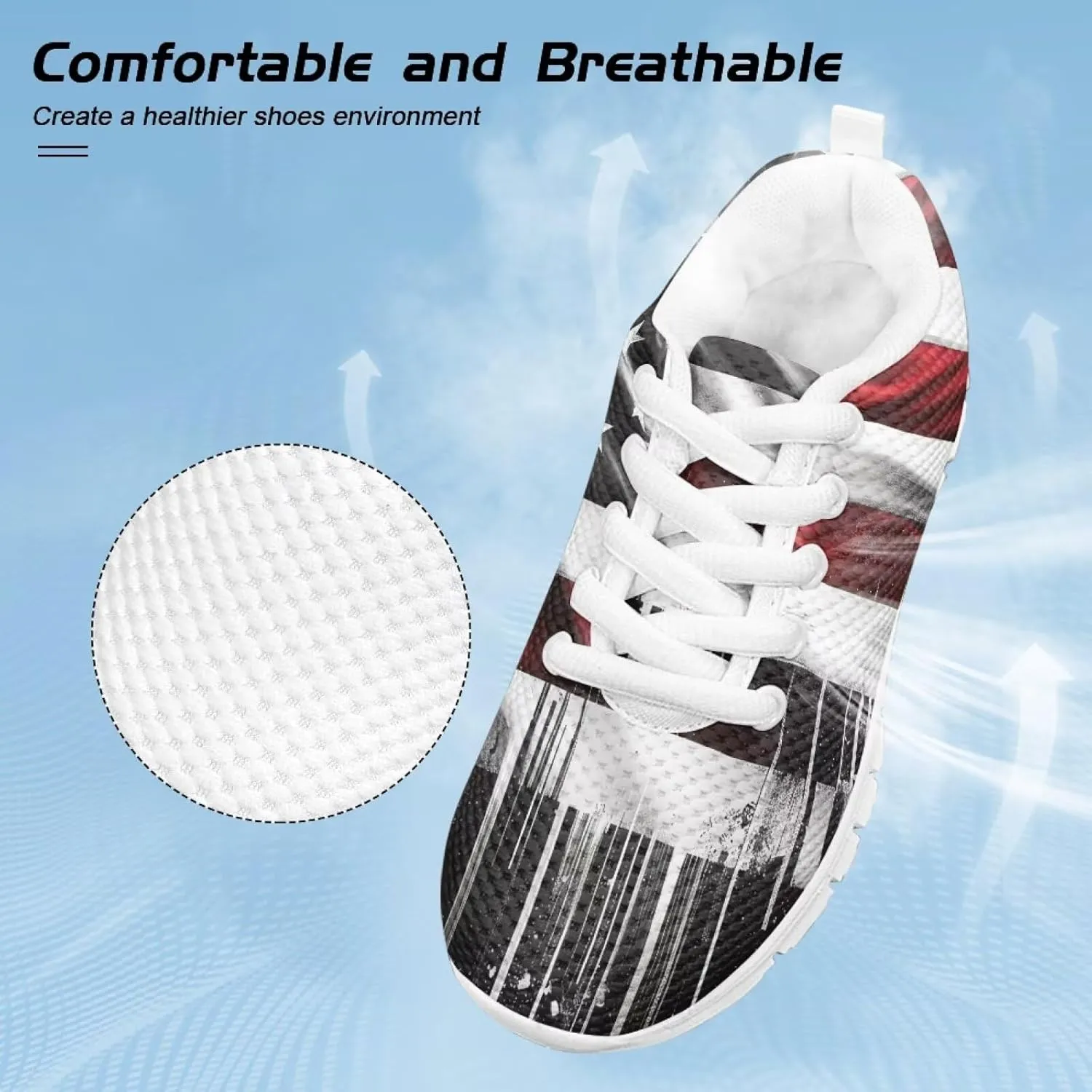Yzaoxia Kids Shoes Ultralight Breathable Air Mesh Shoes for Child Comfortable Flat Sports Shoes