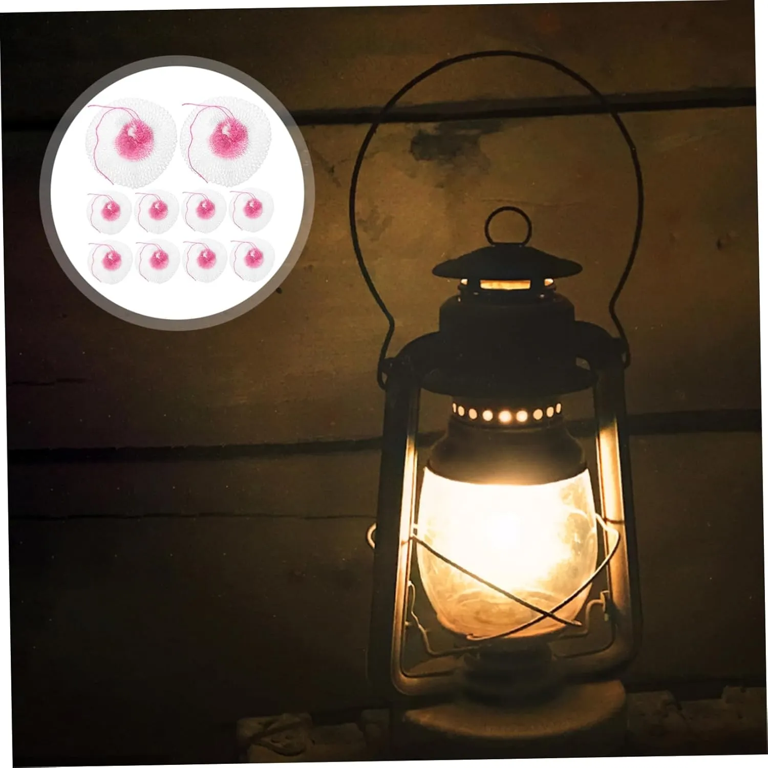 Zerodeko 4sets Oil Lamp Bulk Pack Kerosene Lamp Mantles Non- for Outdoor Gas Lighting Camping 10pcs*4