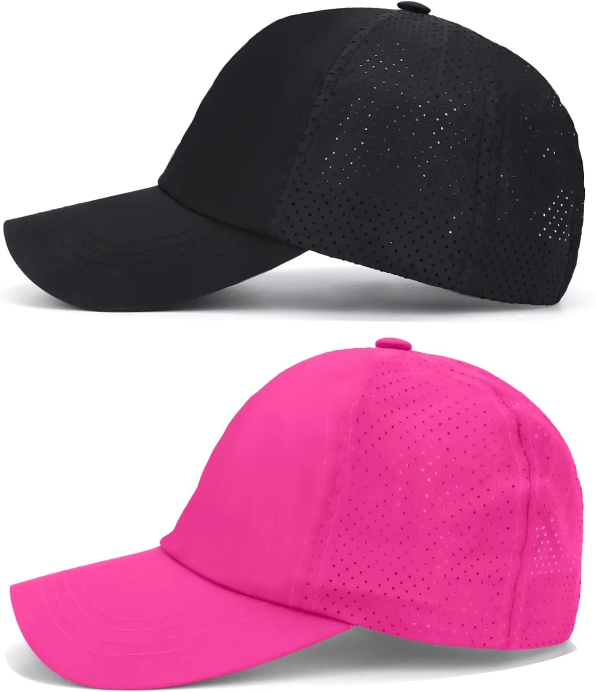 ZTL Women's High Ponytail Baseball Cap Performance Running Hat Quick Dry Mesh Sports Cap Unstructured Dad Trucker Hats
