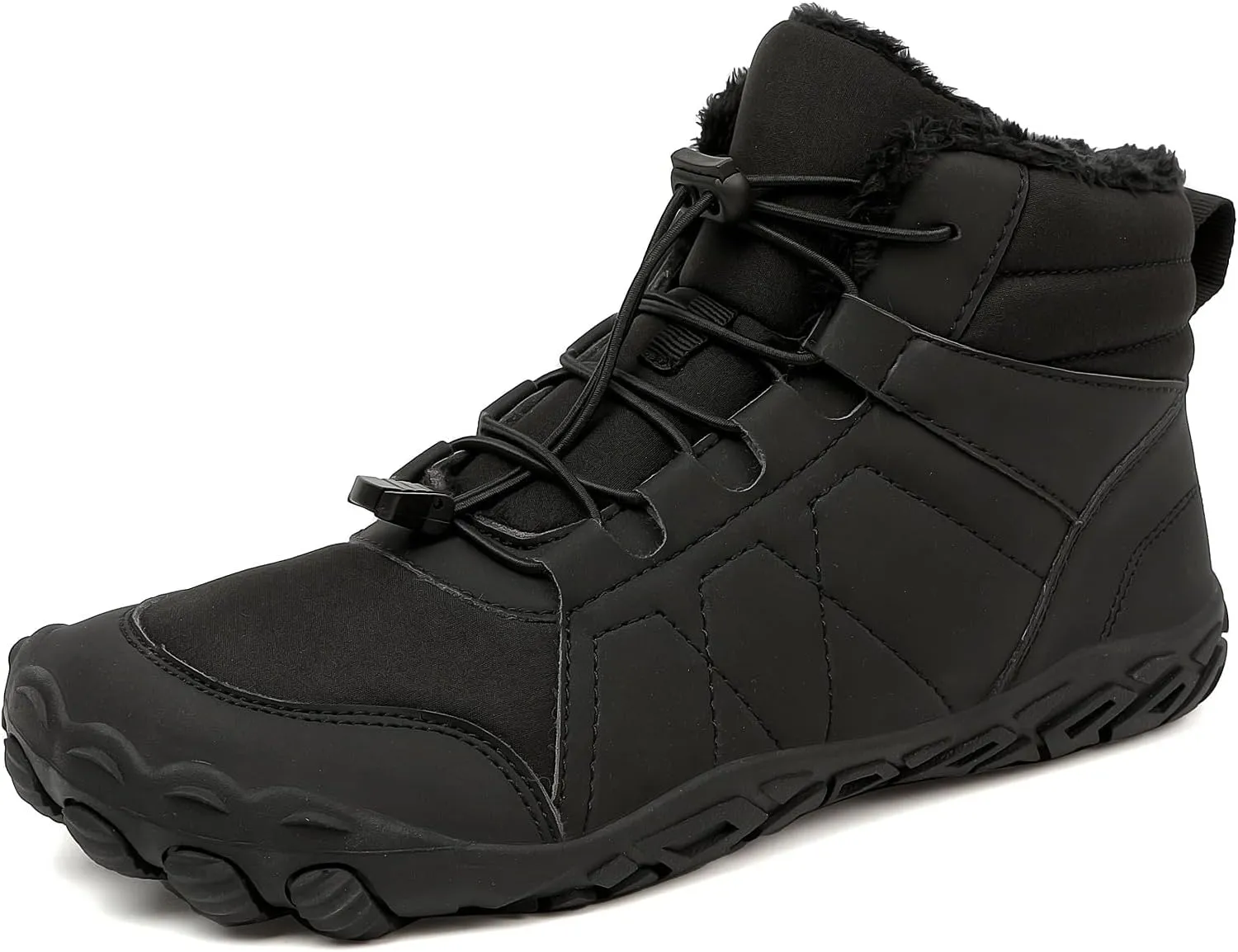 Zureto Hike Winter Footwear Barefoot Shoes Women Men, Autumn Winter Waterproof Wide Toe Box Barefoot Shoes Walking Boots