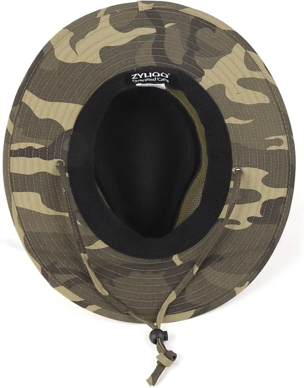 Zylioo XXL Oversize Safari Sun Hat with Wide Brim,Large Mesh Fishing Hat,Sun Protection Summer Hat for Hiking,Camping