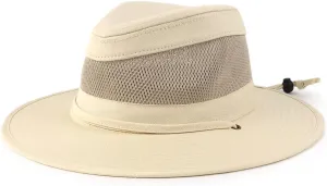Zylioo XXL Oversize Safari Sun Hat with Wide Brim,Large Mesh Fishing Hat,Sun Protection Summer Hat for Hiking,Camping